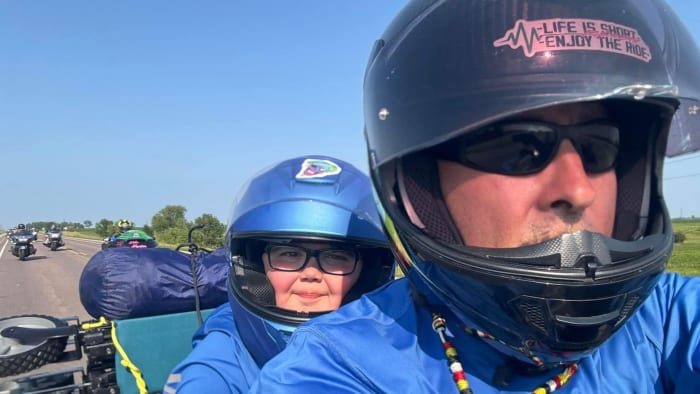 9-year-old boy with terminal illness rides motorcycle across United States