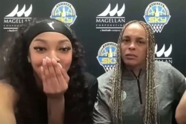 Angel Reese press conference gets awkward after hot-mic moment: ‘Intimate relationship’