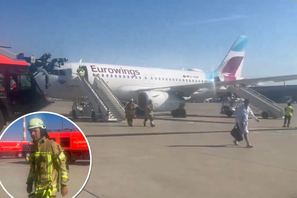 Angry Euro 2024 fans stranded after burning smell engulfs plane’s cabin — and crew warns against filming for TikTok
