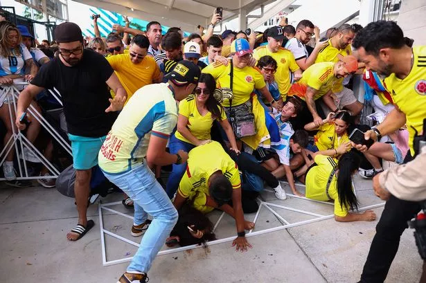 Copa America final delayed after ticketless fans storm stadium in Miami