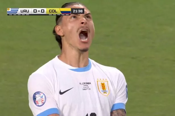Darwin Nunez screams in fury as Liverpool star feels Copa America pressure