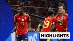 Highlights: Spain beat England to win Euro 2024 with late goal