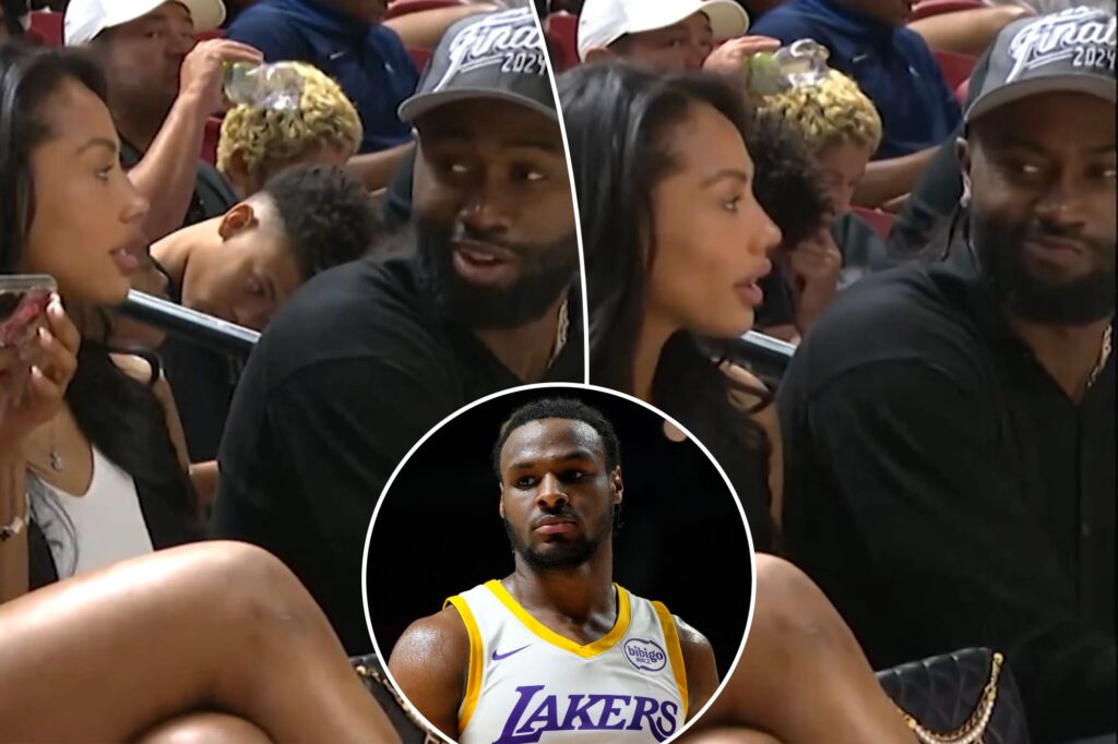 Jaylen Brown responds to alleged Bronny James dig after viral courtside moment with WNBA girlfriend and Angel Reese