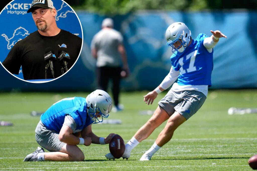 Lions kicker Michael Badgley suffers season-ending injury getting ready for practice