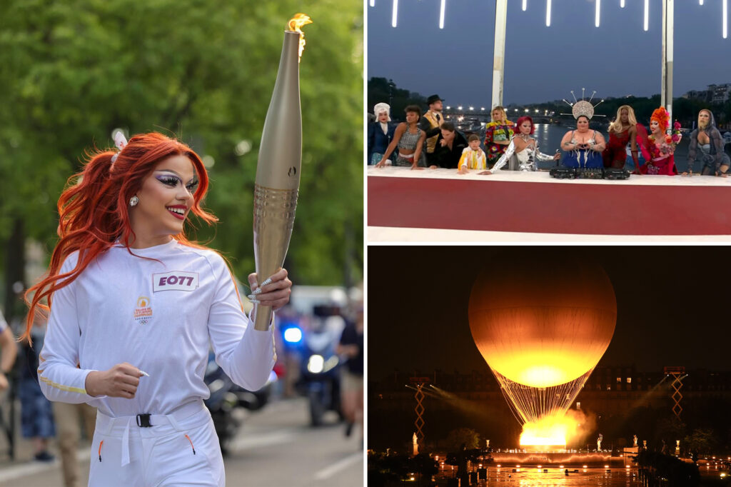 Paris Olympics drag queen torchbearer rips criticism of opening ceremony: ‘We ain’t going nowhere’