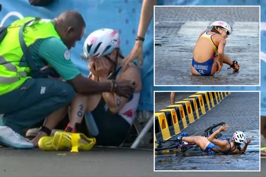 Paris Olympics triathlon turns into crash-filled disaster