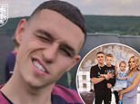 Phil Foden is pictured for the first time after birth of his baby son as he returns to England duty at the Euros