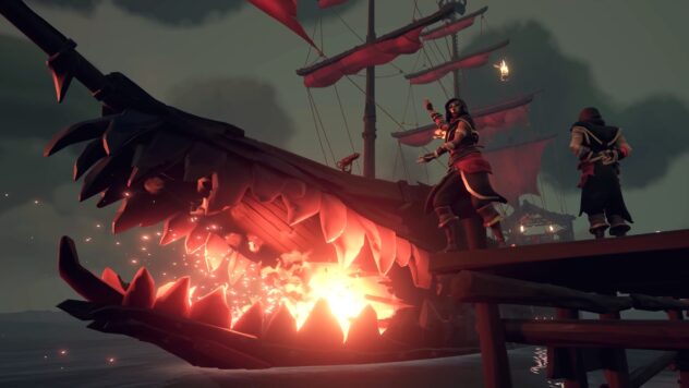 Sea of Thieves' fire-belching, 10-cannon warship sets sail next week