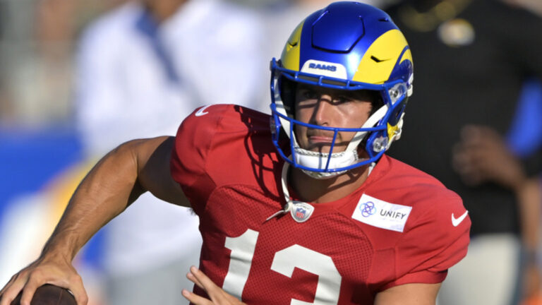 Stetson Bennett Adds Unique Wrinkle To Help Los Angeles Rams Defense Prepare for 2024