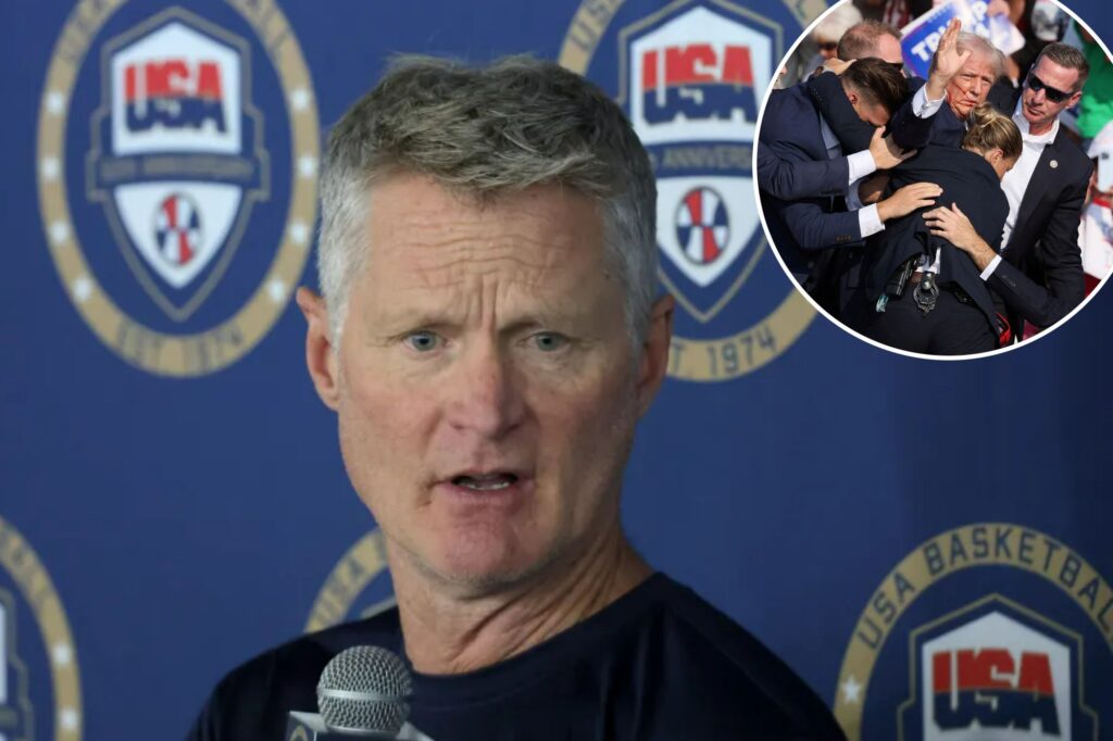 Steve Kerr addresses ‘shameful’ assassination attempt on Donald Trump