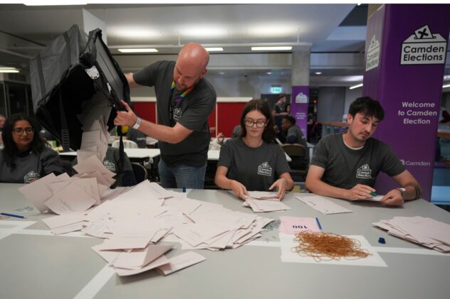 The Latest | Exit poll suggests UK's Labour Party set for a landslide election victory