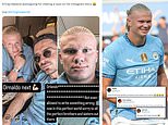 'This guy is so funny': Fans react to Erling Haaland's hilarious response after Manchester City striker misspelled Orlando as Pep Guardiola's side prepare for next leg of USA tour