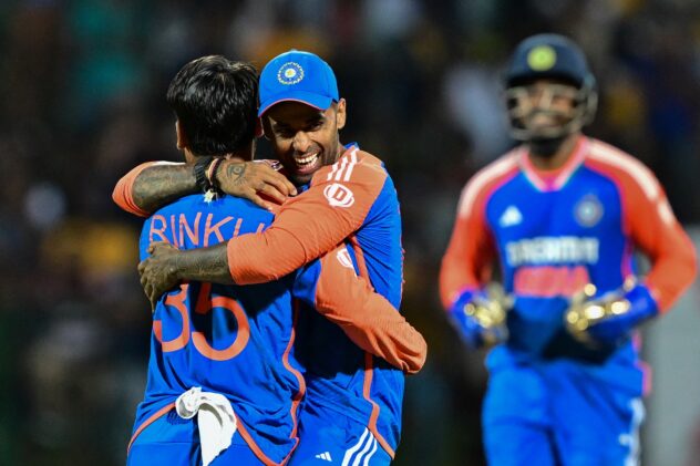 Washington, Surya and Rinku bowl India to Super Over win