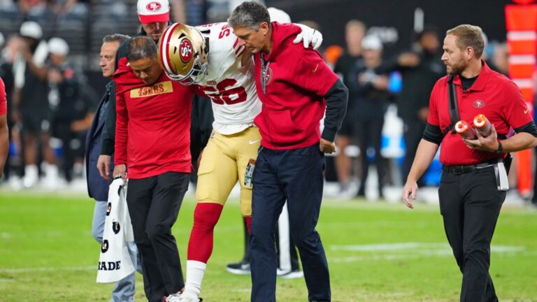 49ers DE Leonard Floyd (knee) avoids serious injury