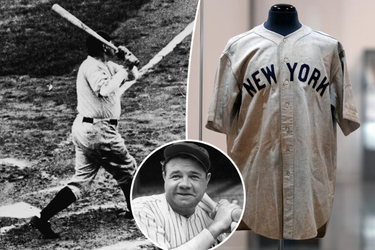 Babe Ruth ‘called shot’ Yankees jersey sells for $24.12 million in record-shattering auction