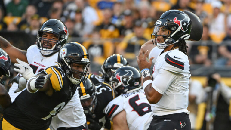 C.J. Stroud flashes with highlight throw for Houston Texans in preseason action as he reunites with familiar face