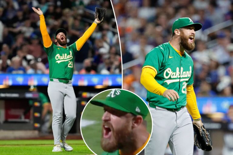 Close-up video shows A’s Austin Adams’ furious Mets rant as he stormed off mound