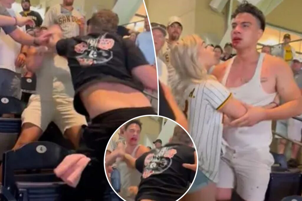 Fan bloodied during wild fight at Padres-Twins game in latest MLB ballpark brawl