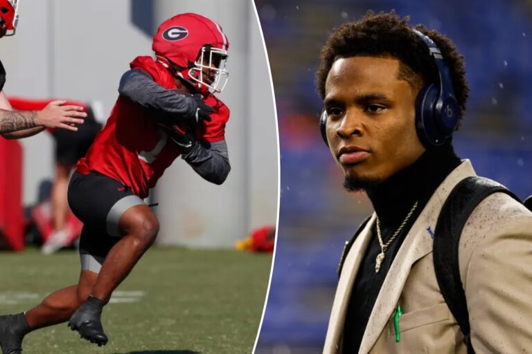Georgia suspends running back Trevor Etienne for opener vs. Clemson after offseason DUI arrest