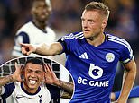Leicester City 1-1 Tottenham: Jamie Vardy back to bother Spurs again as 37-year-old earns Foxes a point on their Premier League return after Pedro Porro opener