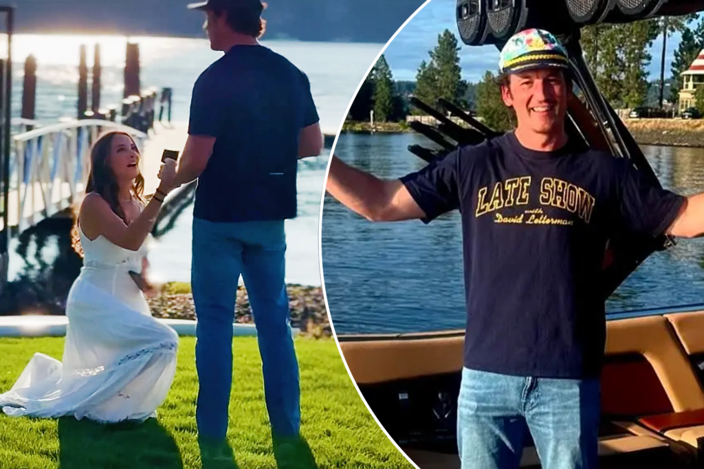 Miles Teller’s wife, Keleigh, surprises actor for their 5-year wedding anniversary