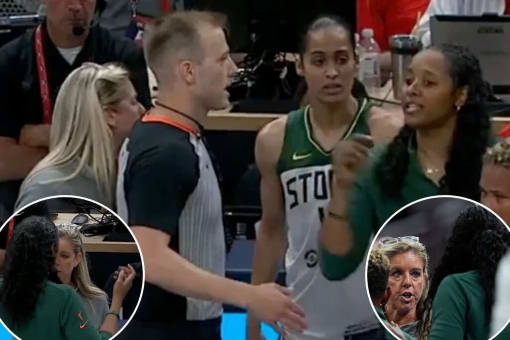 Noelle Quinn, Christie Sides have heated argument after Caitlin Clark torches Storm