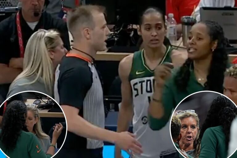 Noelle Quinn, Christie Sides have heated argument after Caitlin Clark torches Storm
