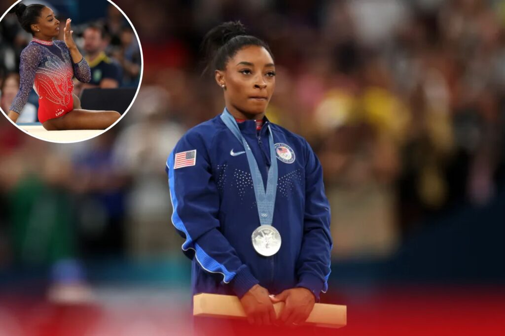 Simone Biles comes up just short of gold in floor routine as Olympics ends in heartbreak