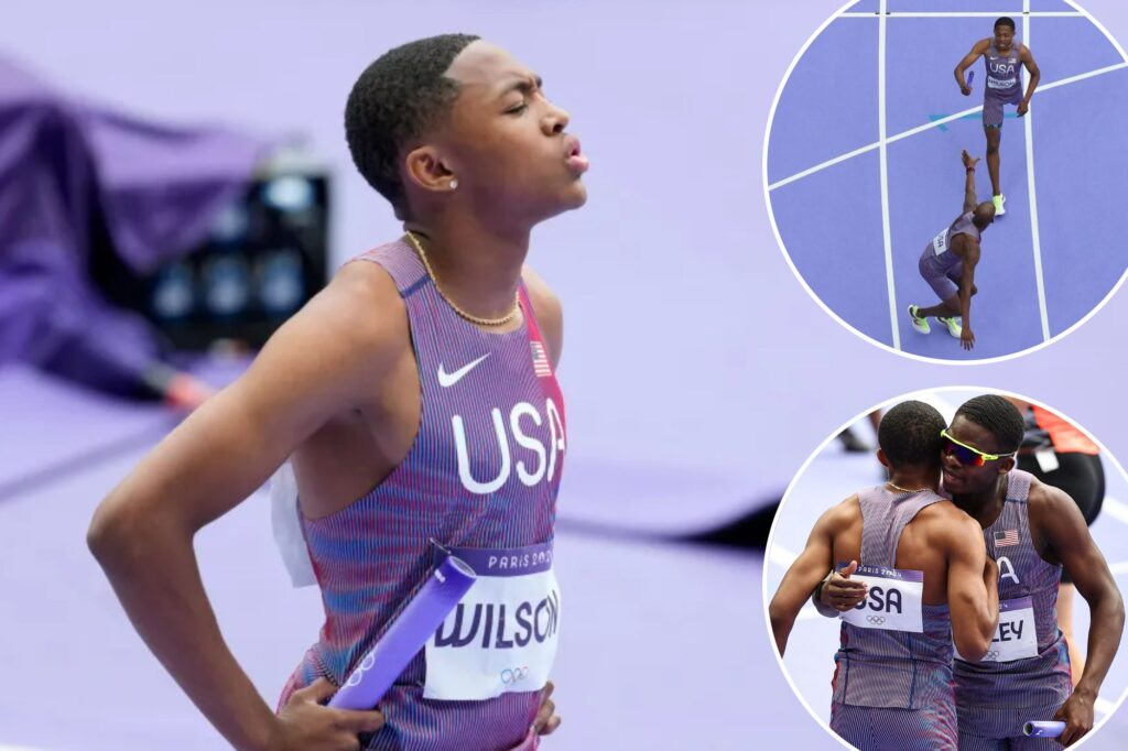 Team USA barely avoids track disaster after 16-year-old Quincy Wilson’s awful relay start