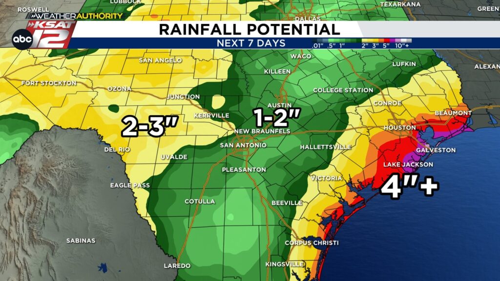 This weekend and especially next week, we’ll be dodging downpours