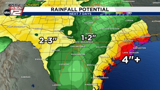 This weekend and especially next week, we’ll be dodging downpours