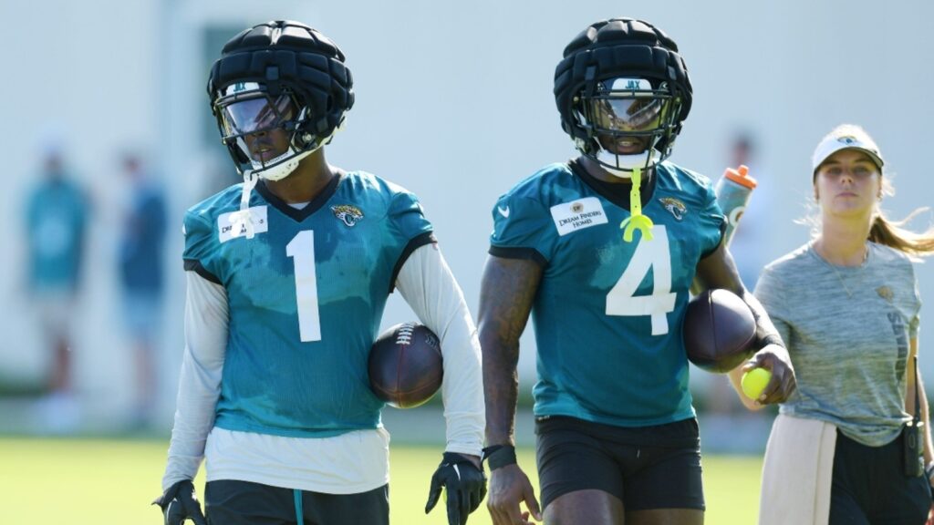 Travis Etienne believes he, Tank Bigsby could become duo similar to Jahmyr Gibbs, David Montgomery