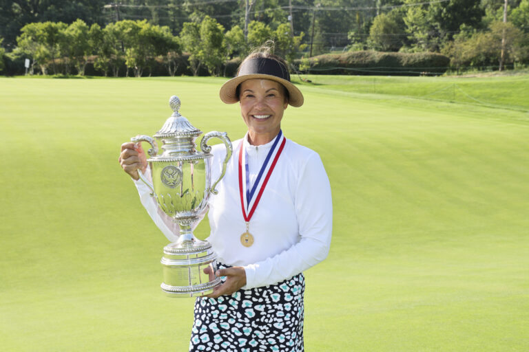 'Underdog' Leta Lindley rides hot putter to U.S. Senior Women's Open title with record final round