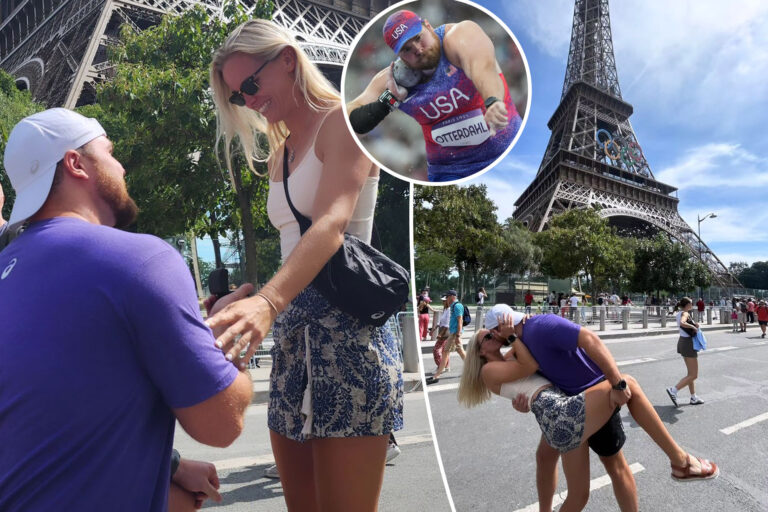 USA Olympic shot putter Payton Otterdahl proposes to girlfriend at Eiffel Tower: ‘Love you forever’