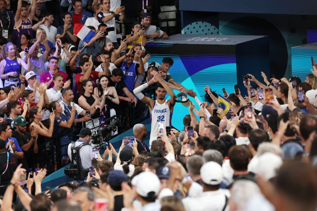 Wembanyama gets silver medal, as USA defeats France