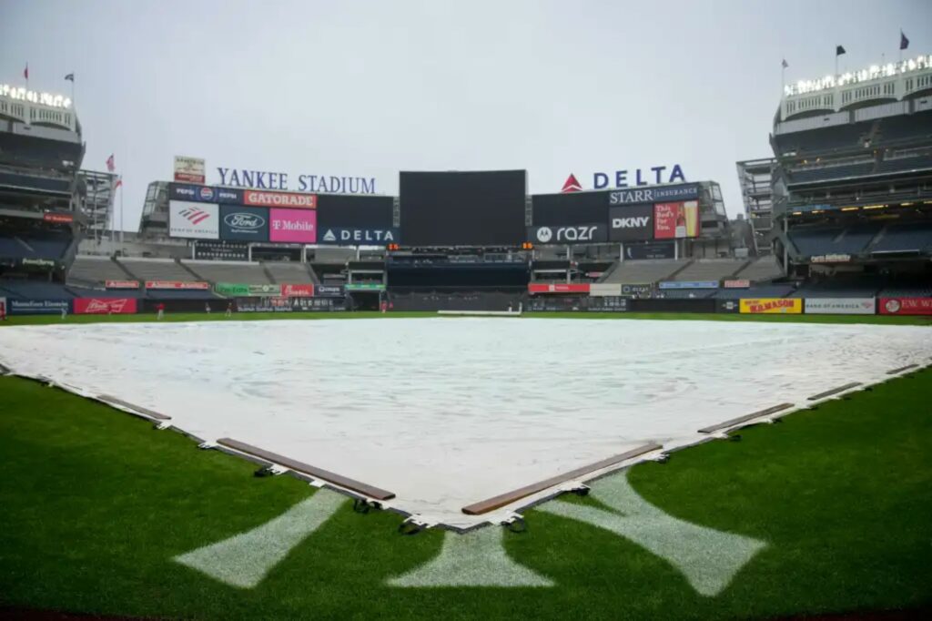Yankees’ series opener with Rangers rained out as weather mess continues