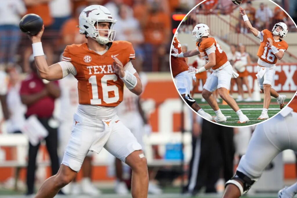 Arch Manning impressive in first college start as Texas rolls