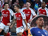Arsenal 4-2 Leicester: Leandro Trossard and Kai Havertz score in added time after a James Justin brace had stunned the Emirates Stadium