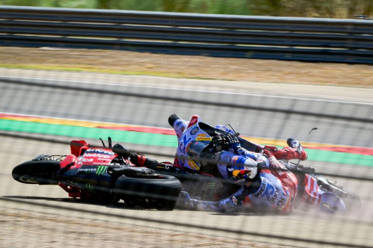 Bagnaia says sorry for blasting Alex Marquez after Aragon MotoGP clash