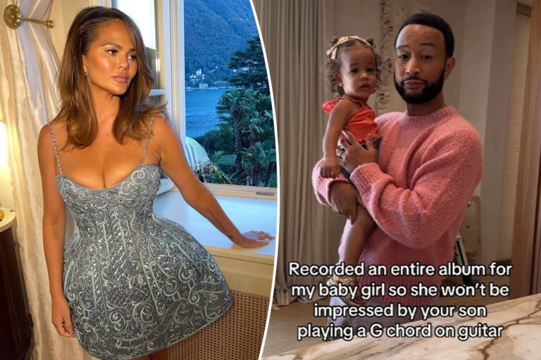 Chrissy Teigen jokingly threatens to leave John Legend after he hops on viral social media trend: ‘U can have custody’