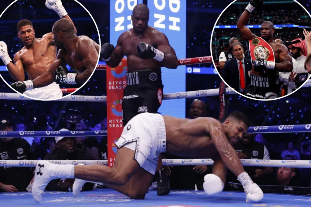 Daniel Dubois KOs Anthony Joshua in fifth-round stunner: ‘Are you not entertained?’