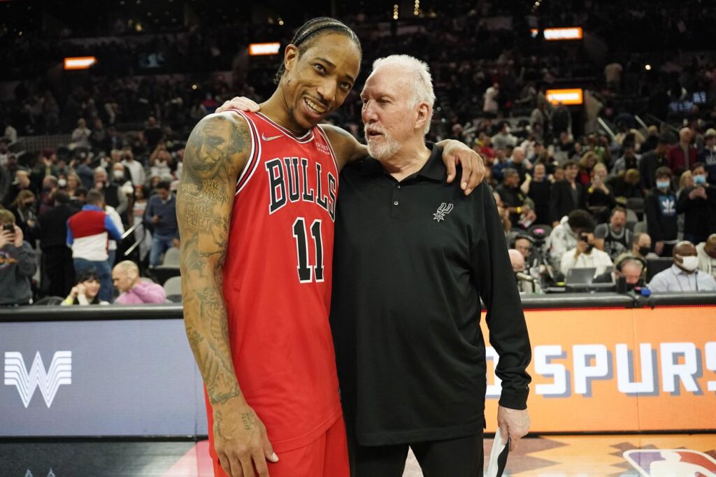 DeMar DeRozan and Gregg Popovich have a bond that is bigger than basketball