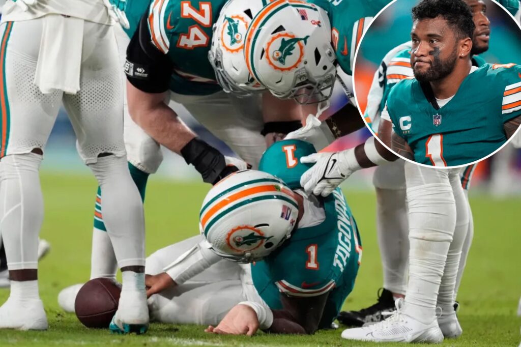 Dolphins place Tua Tagovailoa on injured reserve after latest scary concussion