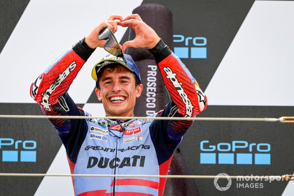 Emotional Marquez dedicates Aragon MotoGP win to his closest circle