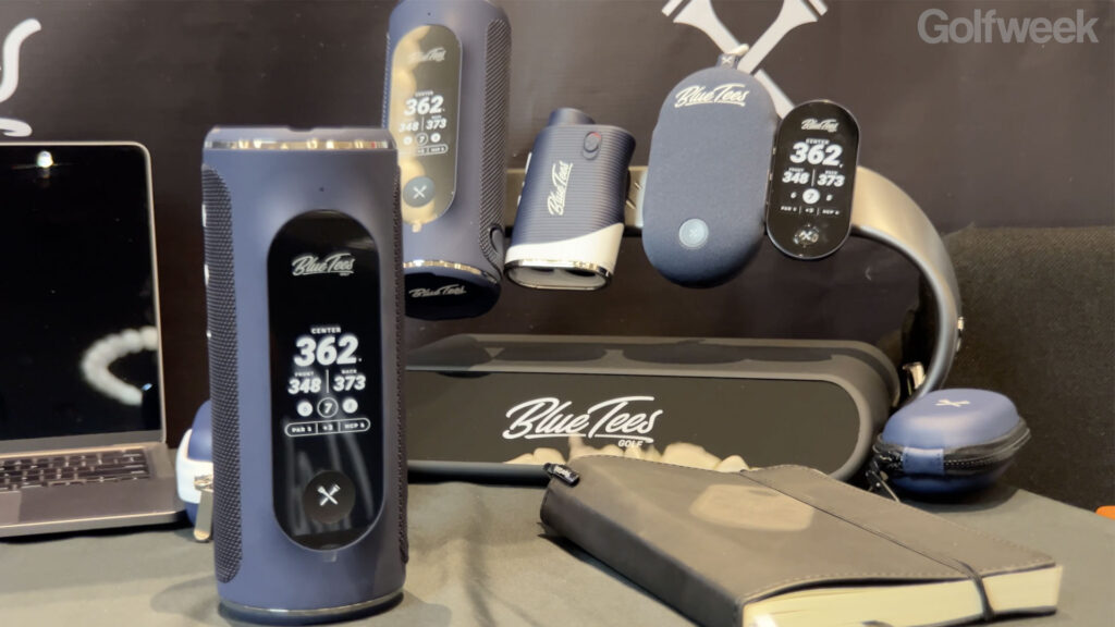 Golf merchandise spotlight: Waterproof Blue Tees Golf speaker has impressive touch screen