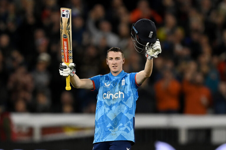 Harry Brook 110* fires England chase to help keep series alive