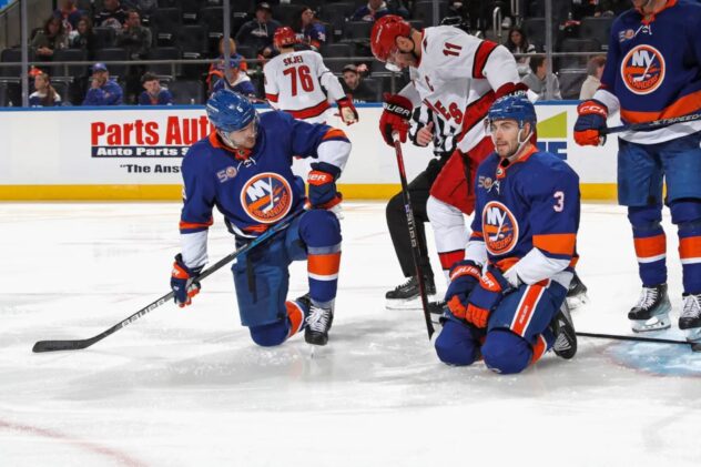 Islanders’ defensemen pair of Adam Pelech, Ryan Pulock back together after injuries