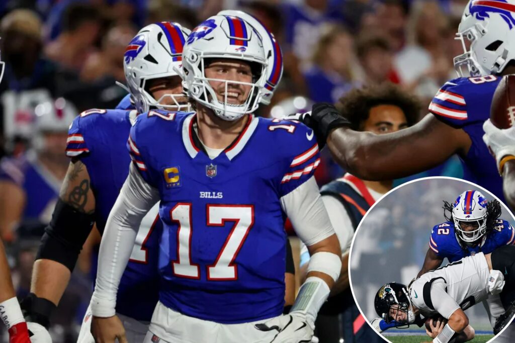 Josh Allen shines as Bills thrash Trevor Lawrence, Jaguars in ‘MNF’ rout