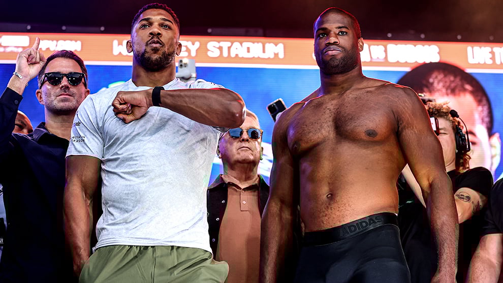 Narrow margins as Anthony Joshua and Daniel Dubois weigh in