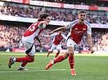 Premier League RECAP: Arsenal net twice in stoppage time to steal the points against Leicester, Cole Palmer scores FOUR first-half goals in six-goal Stamford Bridge thriller as Everton beat Palace
